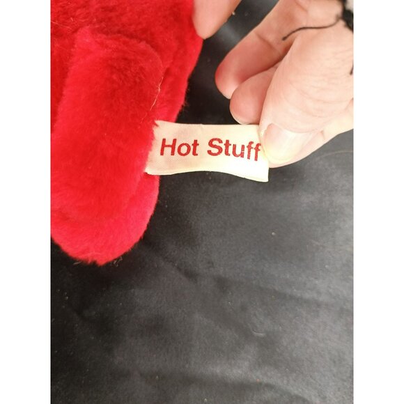 Russ Berrie Hot Stuff Red Devil Plush Toy W/ "I Love You" Heart 7" - Picture 4 of 8
